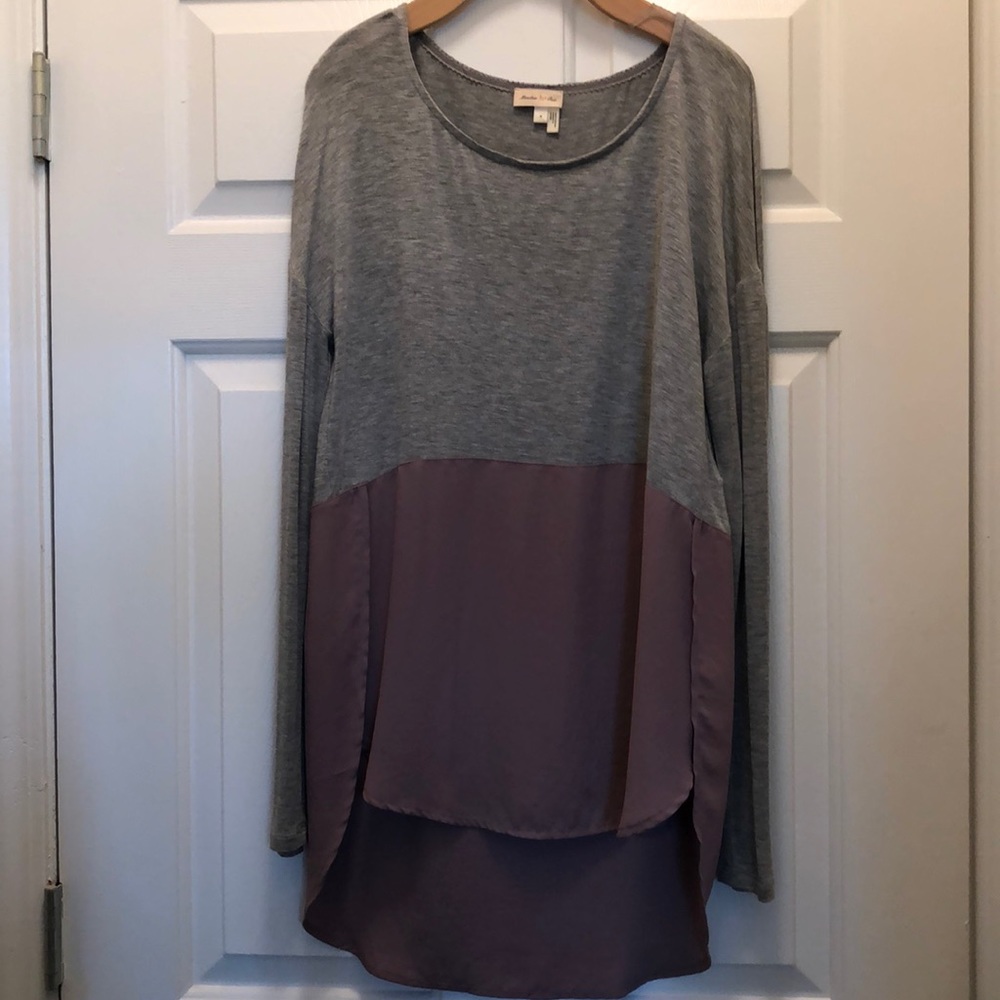 two toned cut and sew